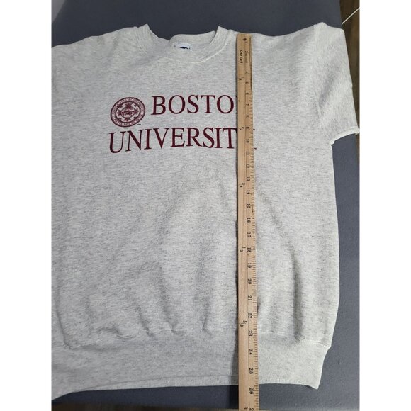 VTG Champion SZ M BOSTON UNIVERSITY Crewneck Sweatshirt Academia Collegiate - Picture 7 of 8